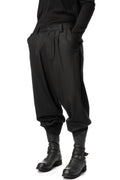 Pleated glide wool blend pants
