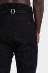 Masnada | AW25 - Buckled back wool blend pants, M3514