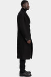 Masnada | AW25 - High neck long hemp wool coat, M3508