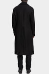 Masnada | AW25 - High neck long hemp wool coat, M3508