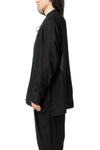 UUB mandarin collar worsted wool shirt