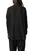 UUB mandarin collar worsted wool shirt