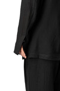 UUB mandarin collar worsted wool shirt