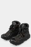 Culture Of Brave | High top drip sole laced sneakers, Black MELM1W MELT CLASH WRAP