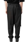 Drapeform sarong drape wool pants