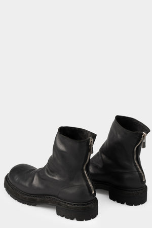 Guidi | Metal clad back zip boots | GR06VB / Black stitching