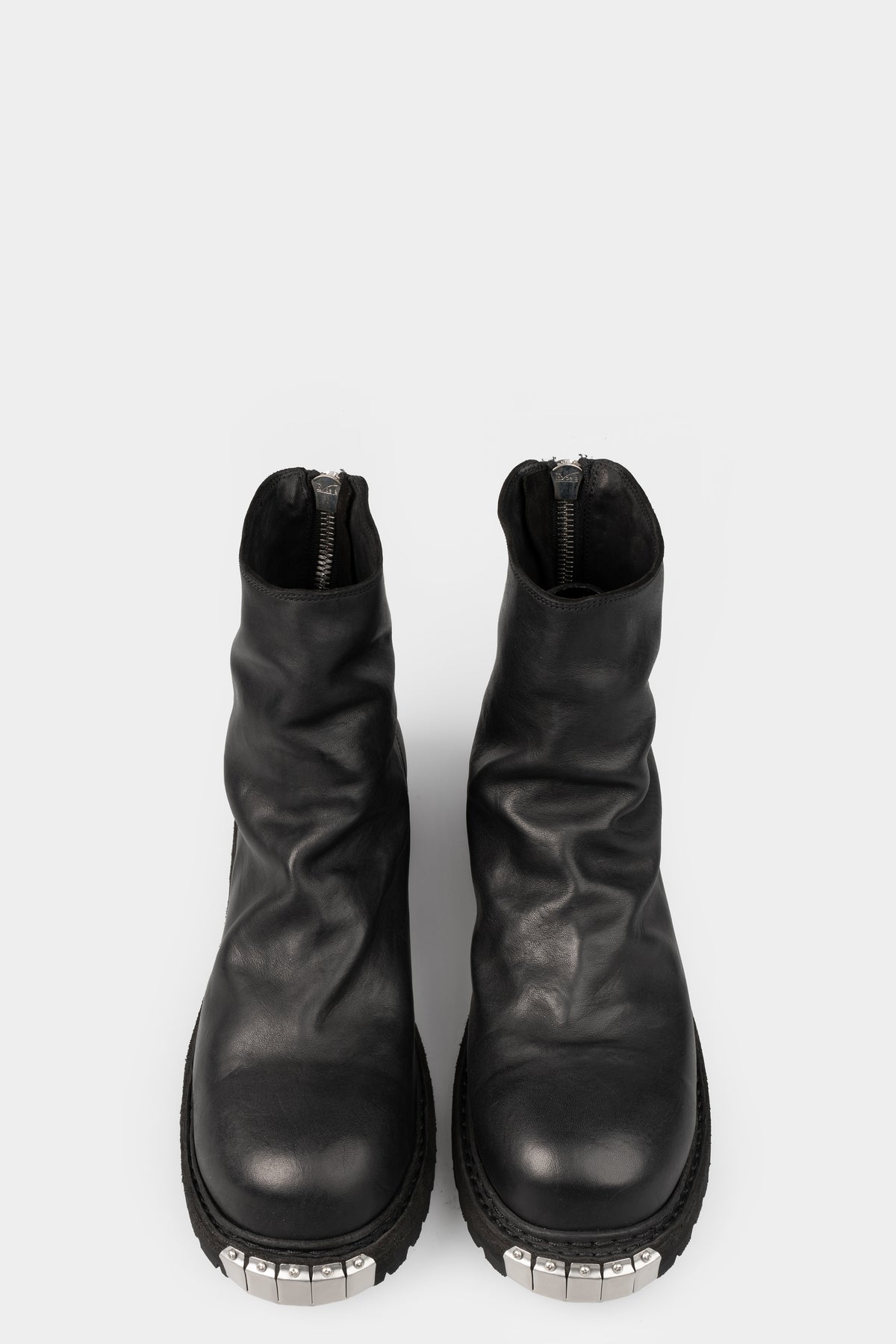 Guidi | Metal clad back zip boots | GR06VB / Black stitching