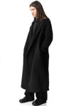 Wool felt double breasted coat