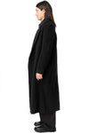 Wool felt double breasted coat