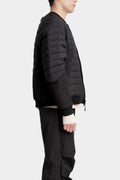 Lightweight down bomber jacket