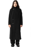 Wool felt double breasted coat