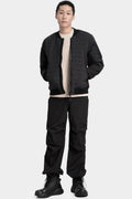 Lightweight down bomber jacket
