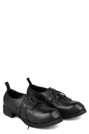 Laced derby shoes | PLM01B / Black stitching