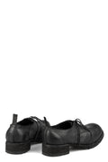 Laced derby shoes | PLM01B / Black stitching