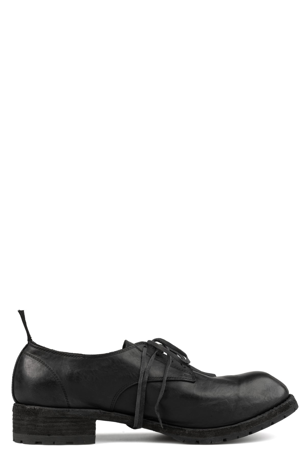 Laced derby shoes | PLM01B / Black stitching