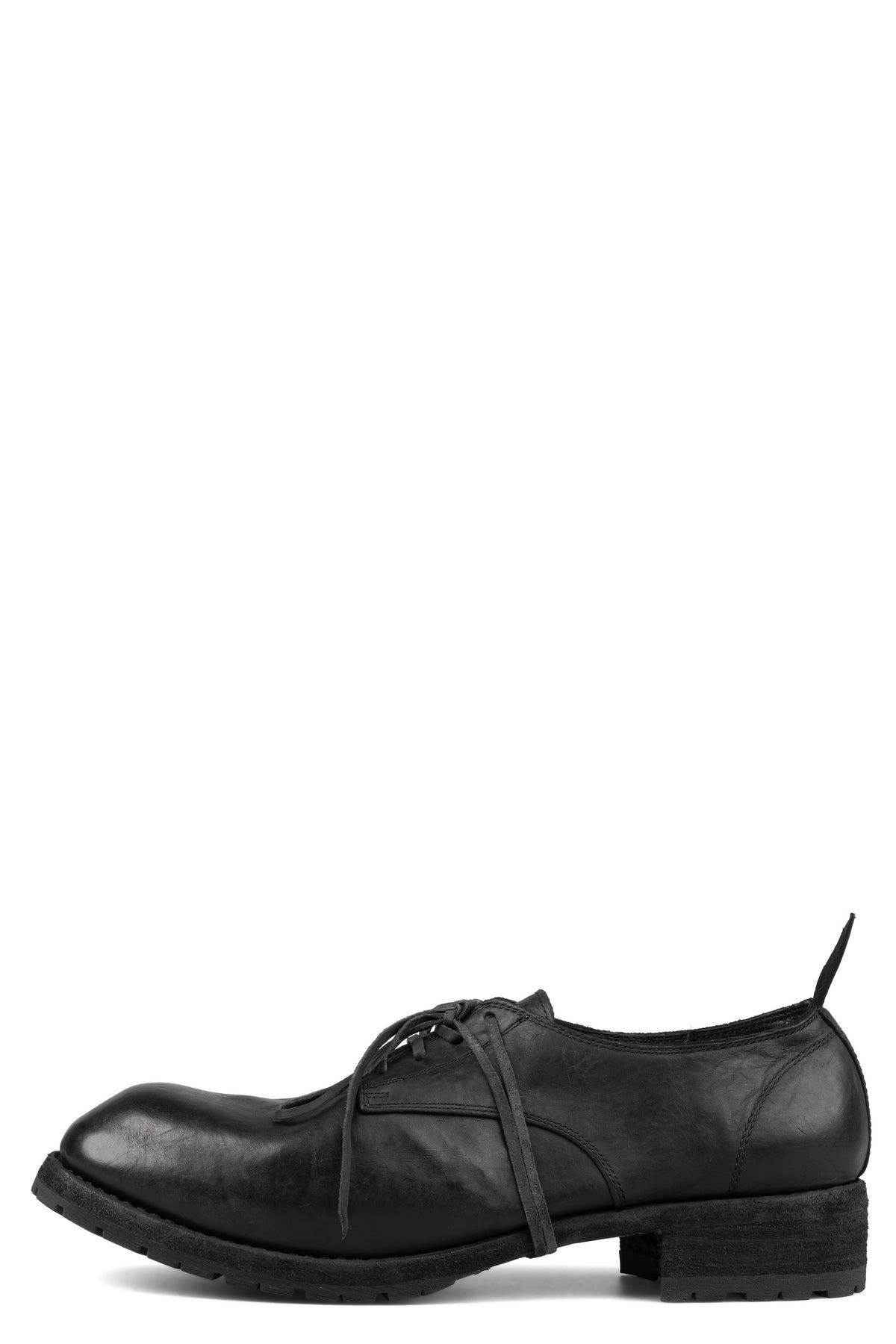 Laced derby shoes | PLM01B / Black stitching