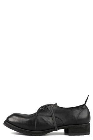 Laced derby shoes | PLM01B / Black stitching