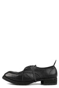 Laced derby shoes | PLM01B / Black stitching