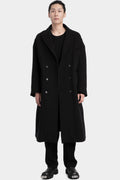 Oversized double breasted wool coat