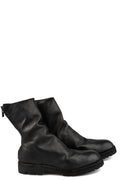 Back zip high top boots | 788VXB / Black stitching