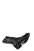 Back zip high top boots | 788VXB / Black stitching