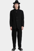 Four button fulling wool jacket