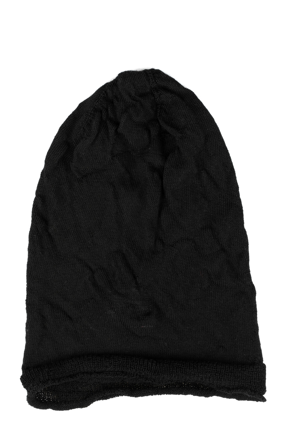 Thin wool jacquard beanie