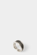 Silver twist ring