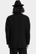Four button fulling wool jacket
