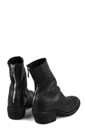 Texan back zip boots | VG05B / Black stitching