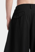 Woven wool pants