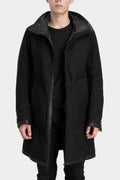 High neck zip up padded coat