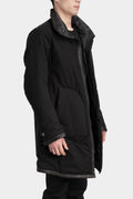 High neck zip up padded coat