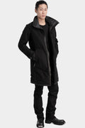 High neck zip up padded coat