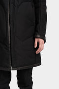 High neck zip up padded coat