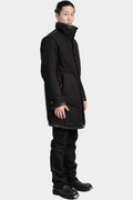 High neck zip up padded coat