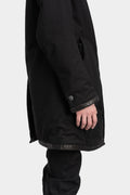 High neck zip up padded coat