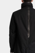 High neck zip up padded coat