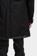High neck zip up padded coat