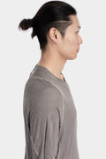Staple spine detail cashmere blend raglan t-shirt, Taupe