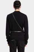 Large crossbody leather bag