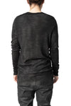 Spray dyed light wool V-neck sweater