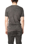 Cross panelled cotton t-shirt, Antra Wash