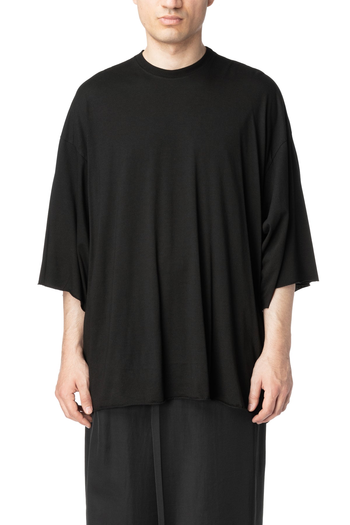 Oversized modal jersey T-shirt, Black