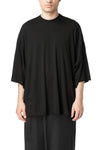 Oversized modal jersey T-shirt, Black