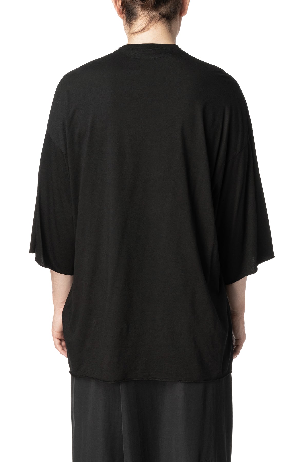 Oversized modal jersey T-shirt, Black