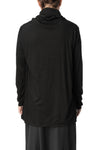 Cowl neck cotton jersey top
