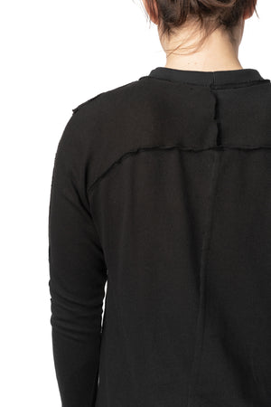 Split hem long sleeve tee