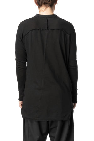 Split hem long sleeve tee