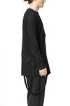 Layered asymmetric long sleeve tee